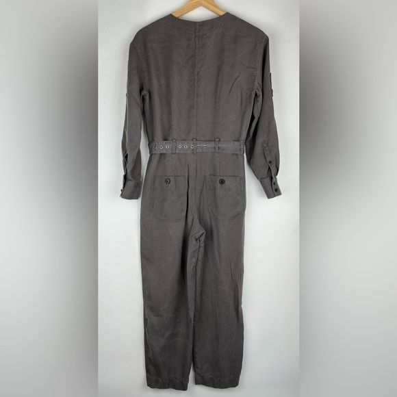 Club Monaco Gray Utility Belted Jumpsuit - Picture 6 of 9